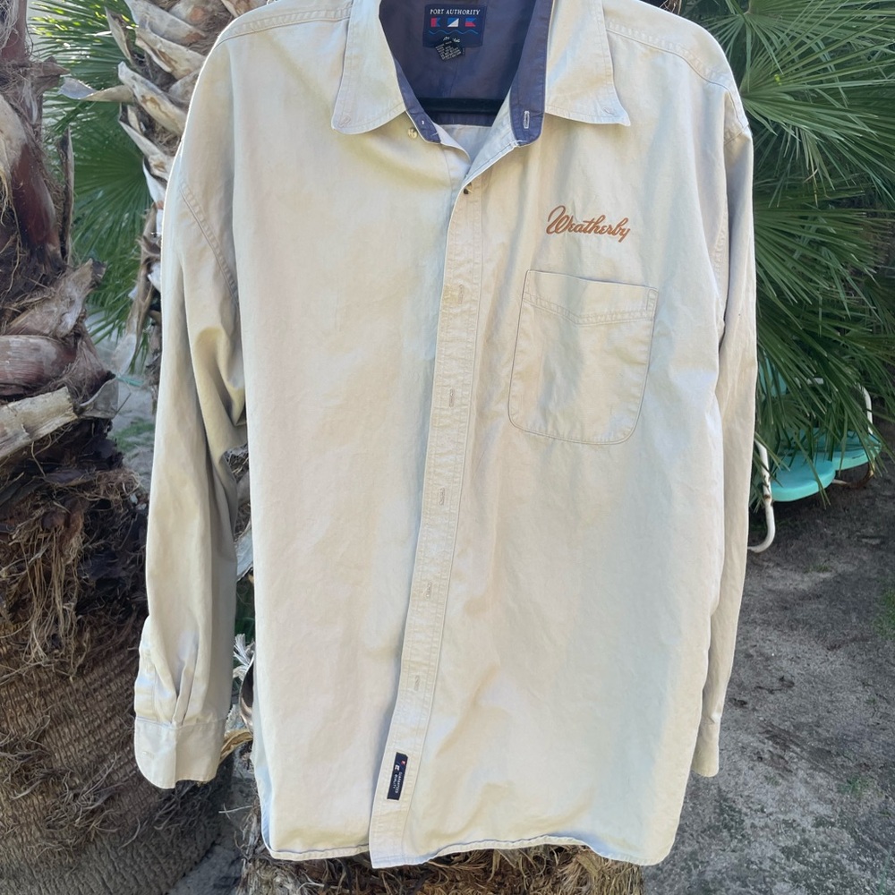 Men’s Weatherby long sleeve button down shirt size 2XL